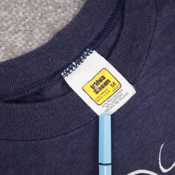 VTG 80s Velva Sheen Mickey Mouse Tennessee Medium Blue Short Sleeve T-Shirt - Picture 7 of 9